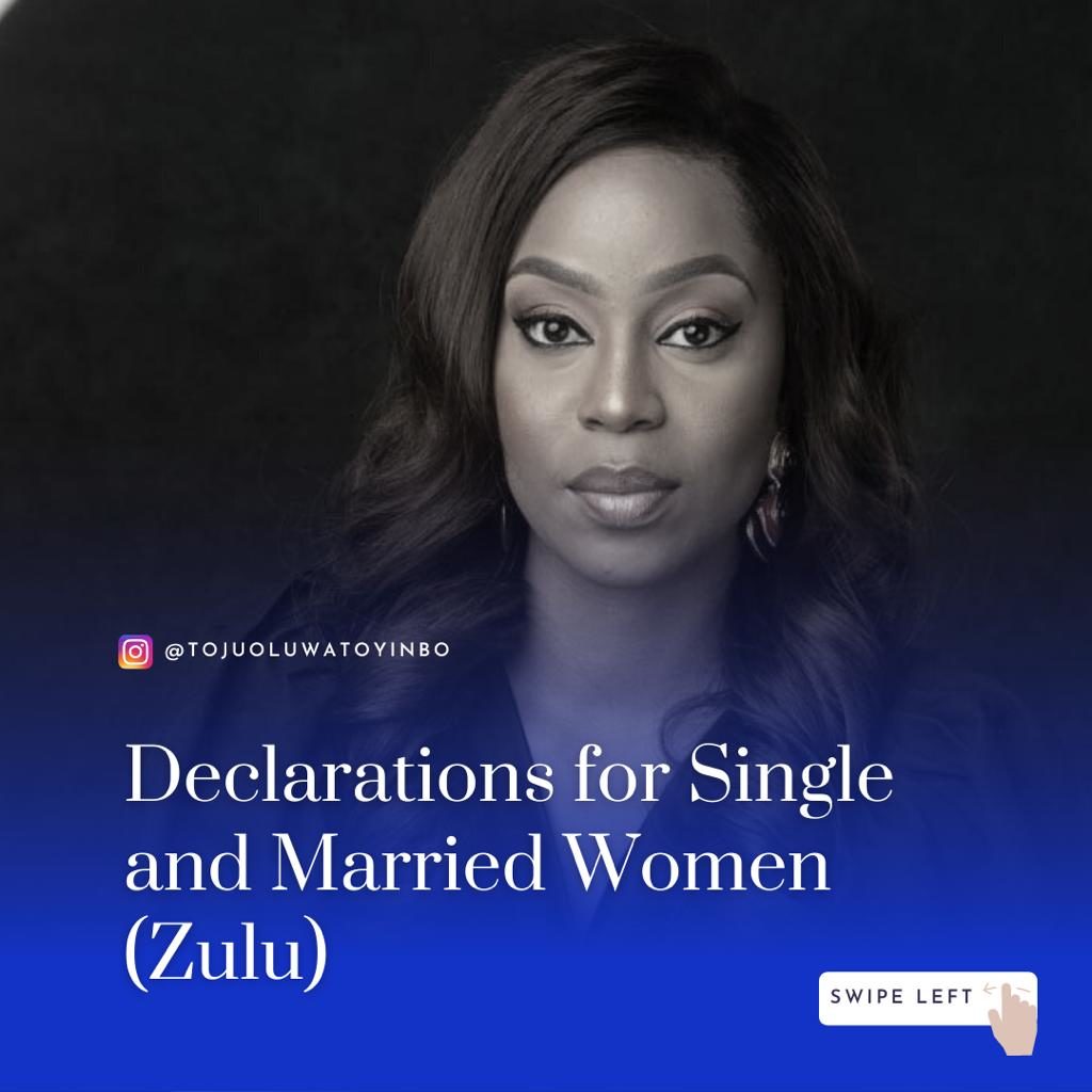 Declarations For Single & Married Women (Zulu)